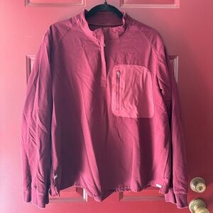 FIGS women's Burgundy Kibaza - Classic Longsleeve Scrub Top - 2XL / Burgundy